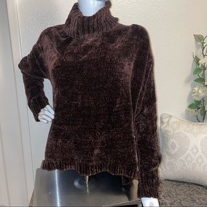 Brown Turtleneck Sweater